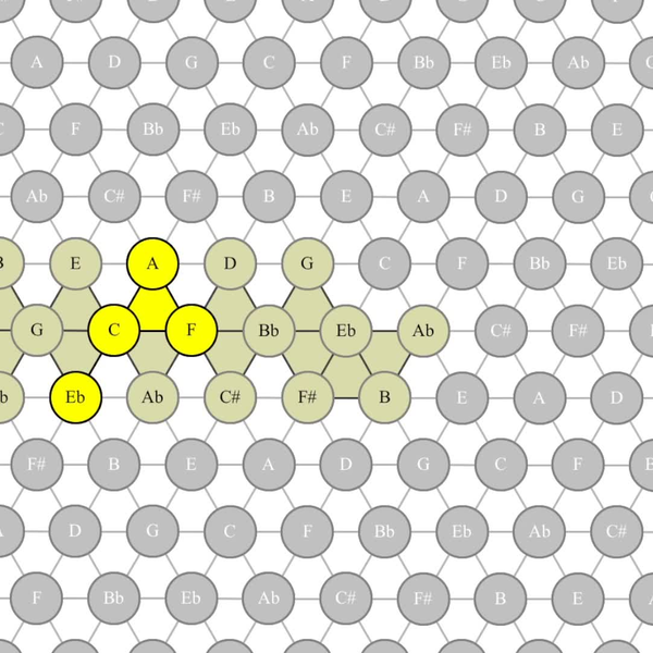 Muse Take A Bow(Tonnetz harmonic analysis)（调性网络和声分析）_哔 