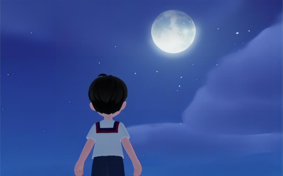 "我看向月亮,希望月亮奔我而来"