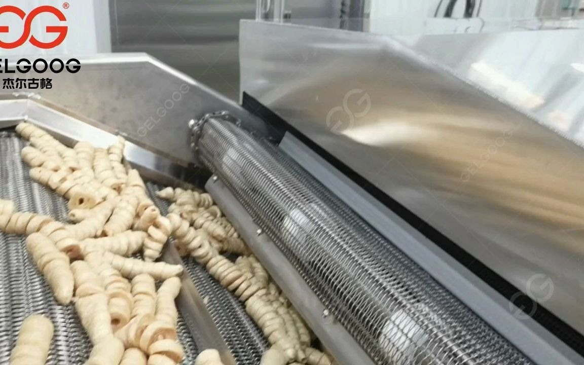 面筋串生产线过程杰尔古格油炸零食机器面筋加工机械设备