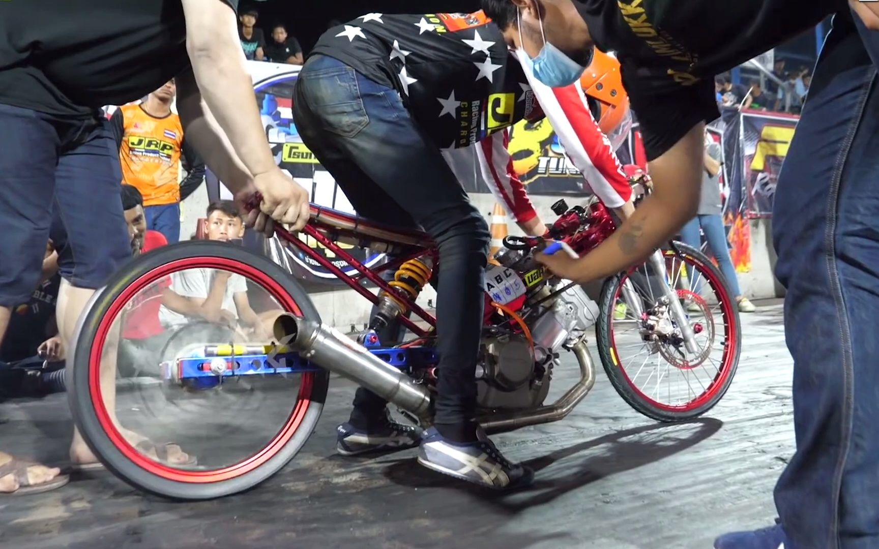 泰国机车文化改造轻量化直线加速摩托车