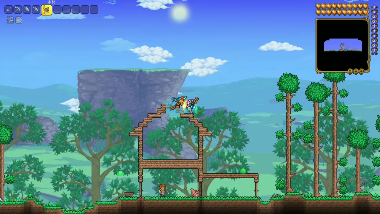 轻兮欲雨泰拉瑞亚简单建筑教学前期可轻松建出