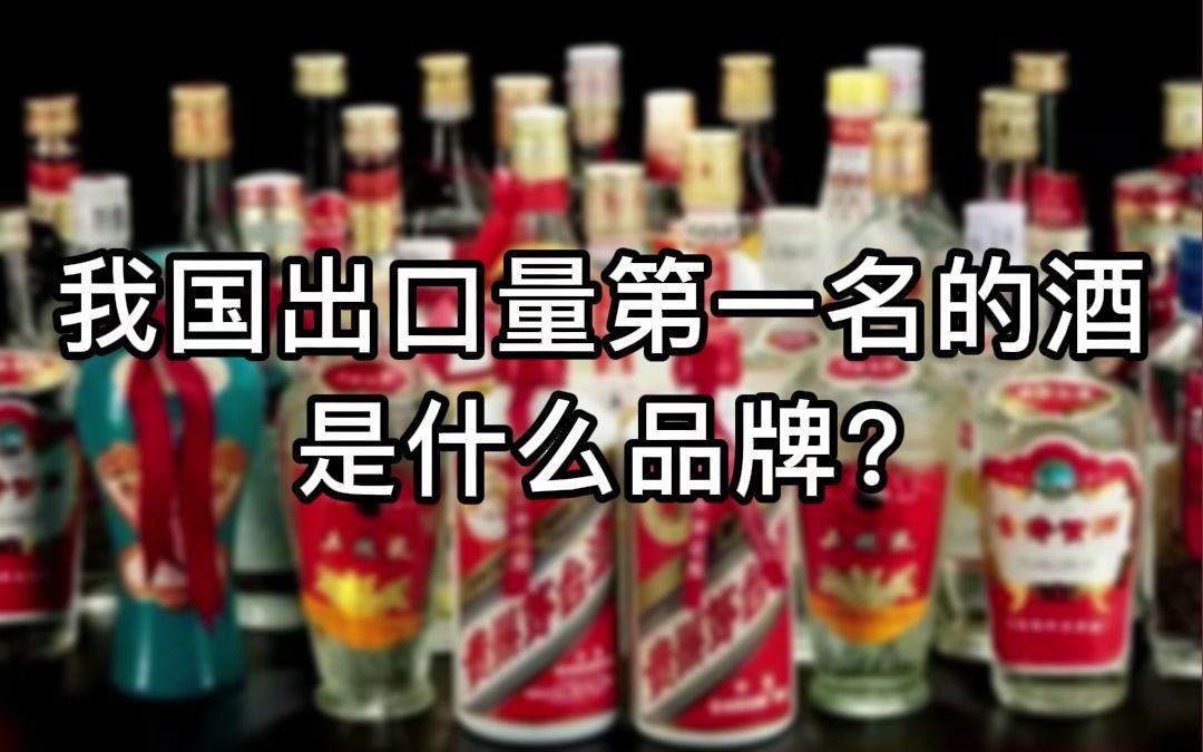 我国出口量第一名的酒是什么品牌?哔哩哔哩bilibili