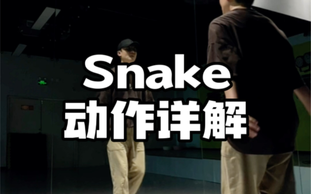 舞蹈动作Snake动作详解哔哩哔哩bilibili