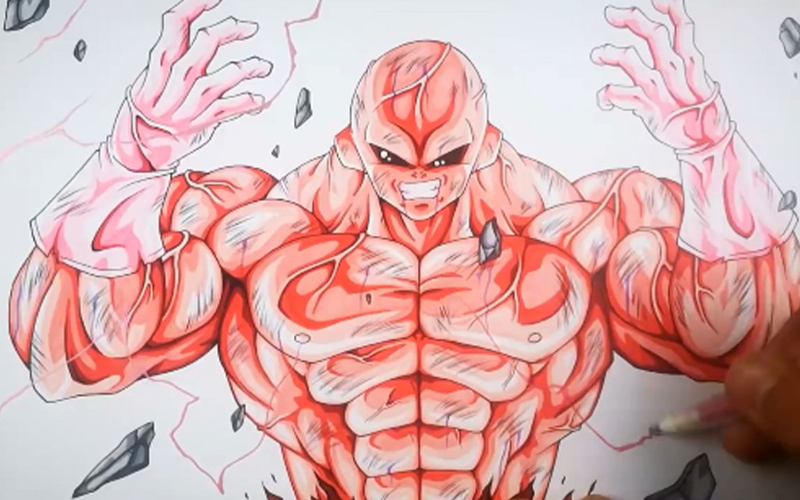 【手绘】国外大神手绘《龙珠超》吉连!