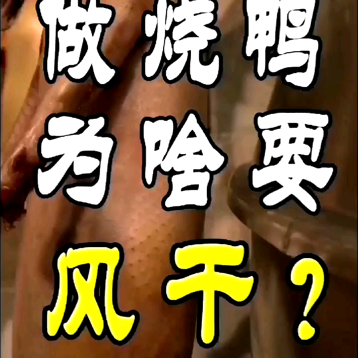 做烧鸭为什么要风干?#美食教程哔哩哔哩bilibili