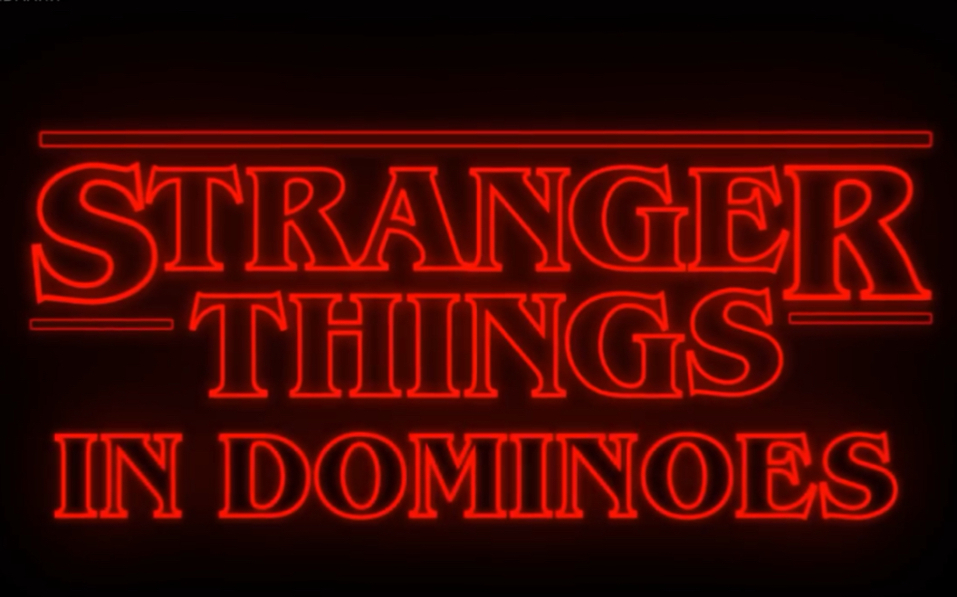 [图]【Domino】《Stranger things》油管大神用33000块多米诺骨牌讲述完怪奇物语第一季的故事