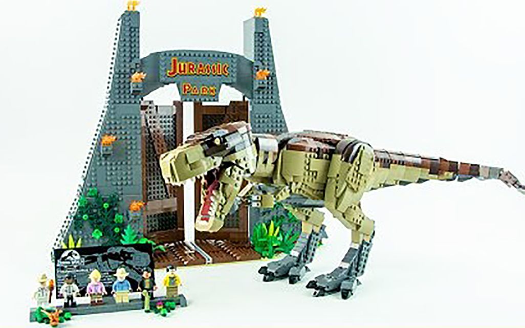 lego侏罗纪系列75936侏罗纪公园霸王龙trex套件