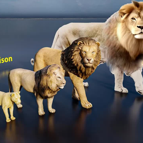 恐狼与狮子的体型对比 羊与狼