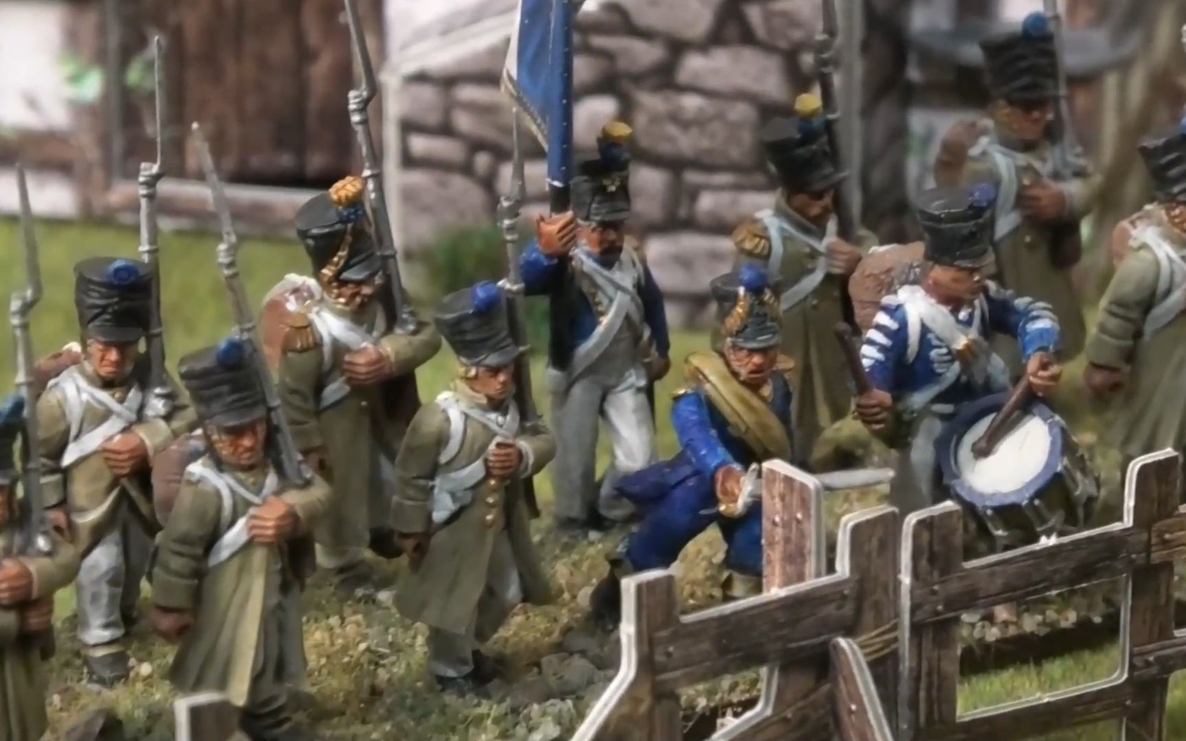 如何给1815年的法军线列士兵兵人素体上色