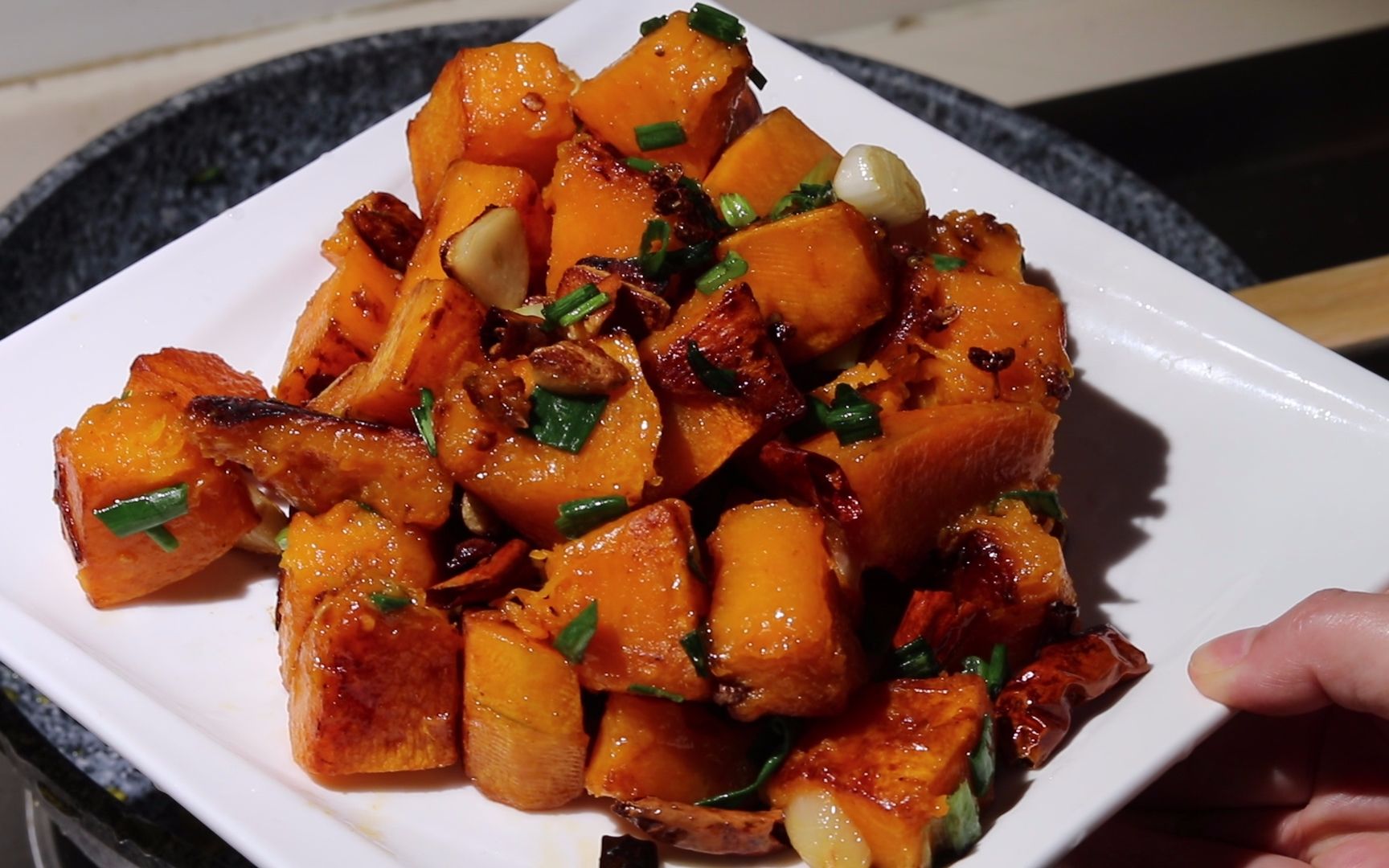 香煎南瓜,方便快手