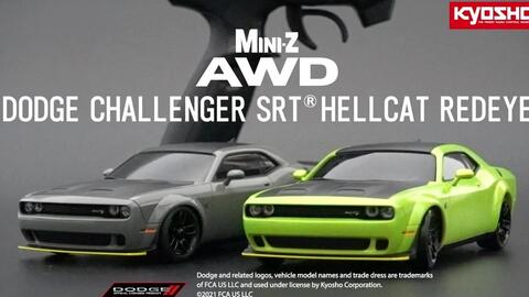 搬：大肌肉漂起来！京商KYOSHO MINI-Z AWD道奇挑战者地狱猫漂移视频_哔 