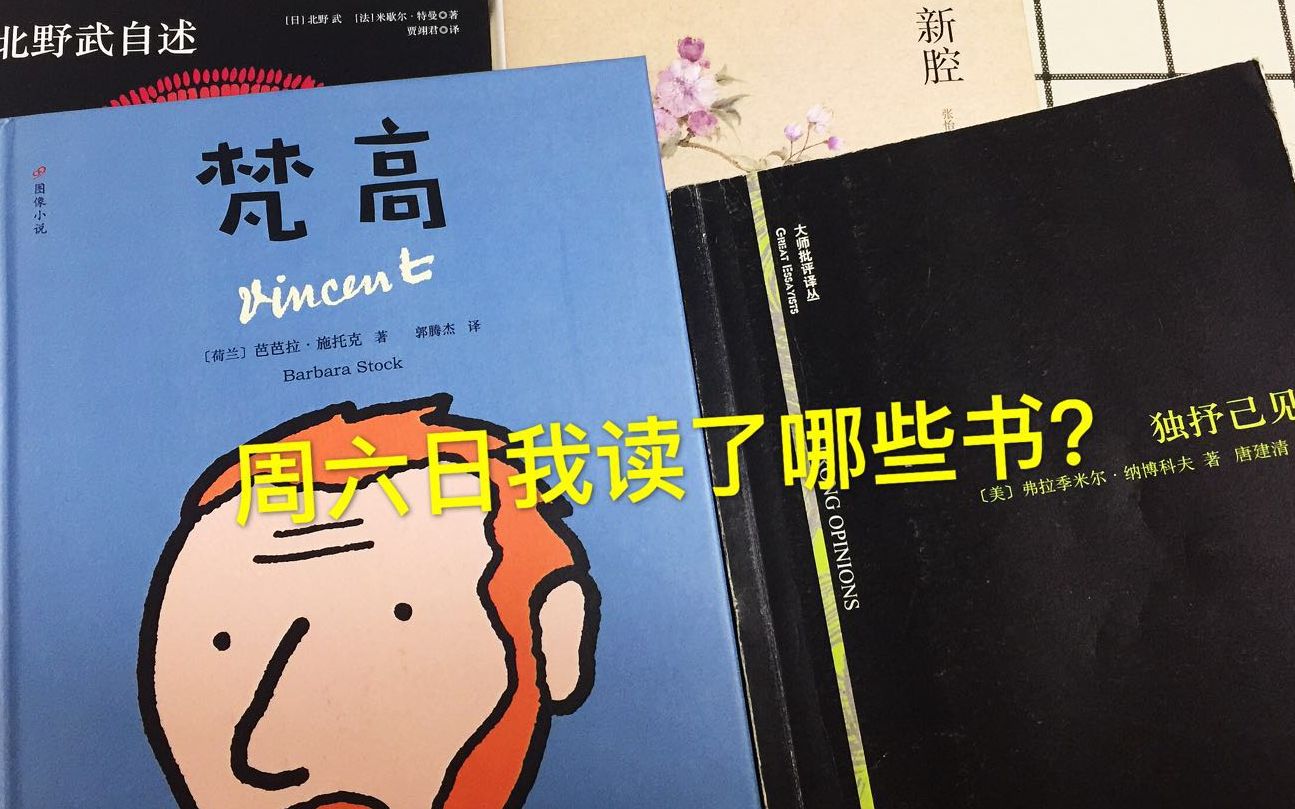 一起读书吧!周六周日我都读了哪些书?超级推荐《独抒己见》哔哩哔哩bilibili