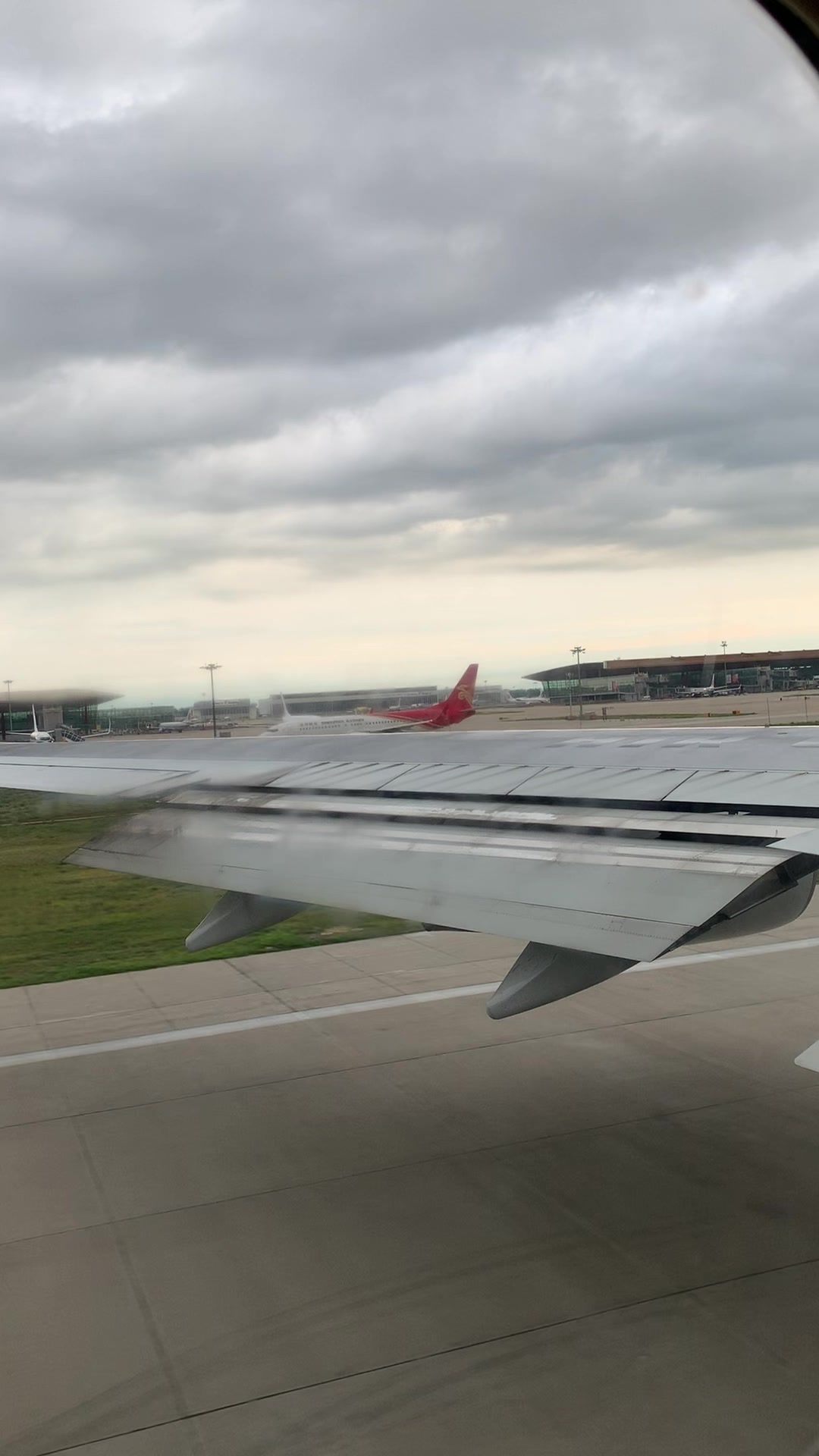 中国国际航空波音747-400 b-2445北京首都国际机场01跑道起飞