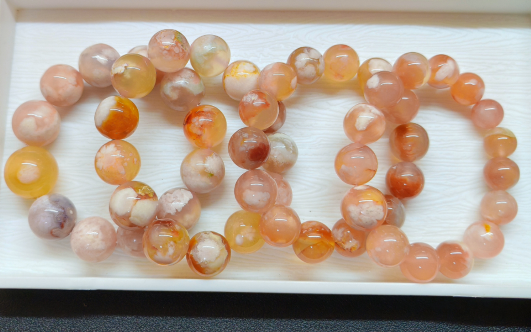 退坑出低价樱花玛瑙手串珠子!