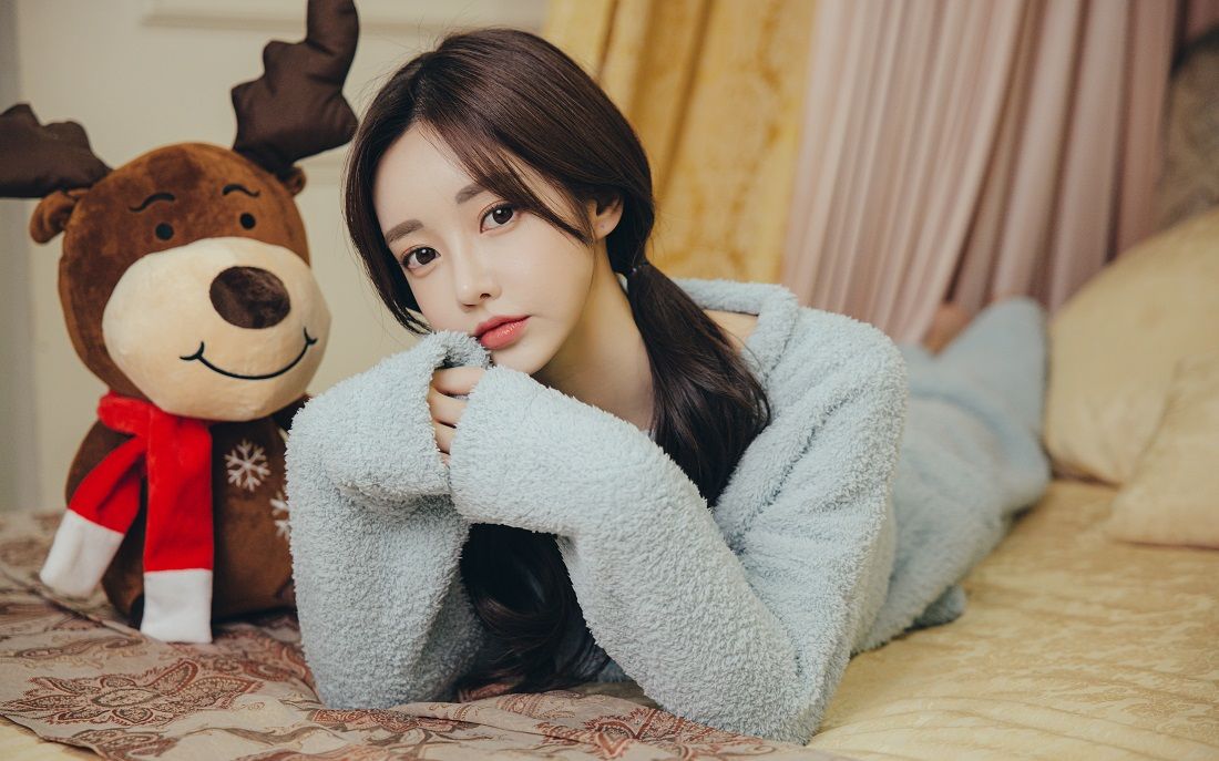 孙允珠 sonyoonjoo 水晶芭比乖萌小狗熊绒呢睡衣2