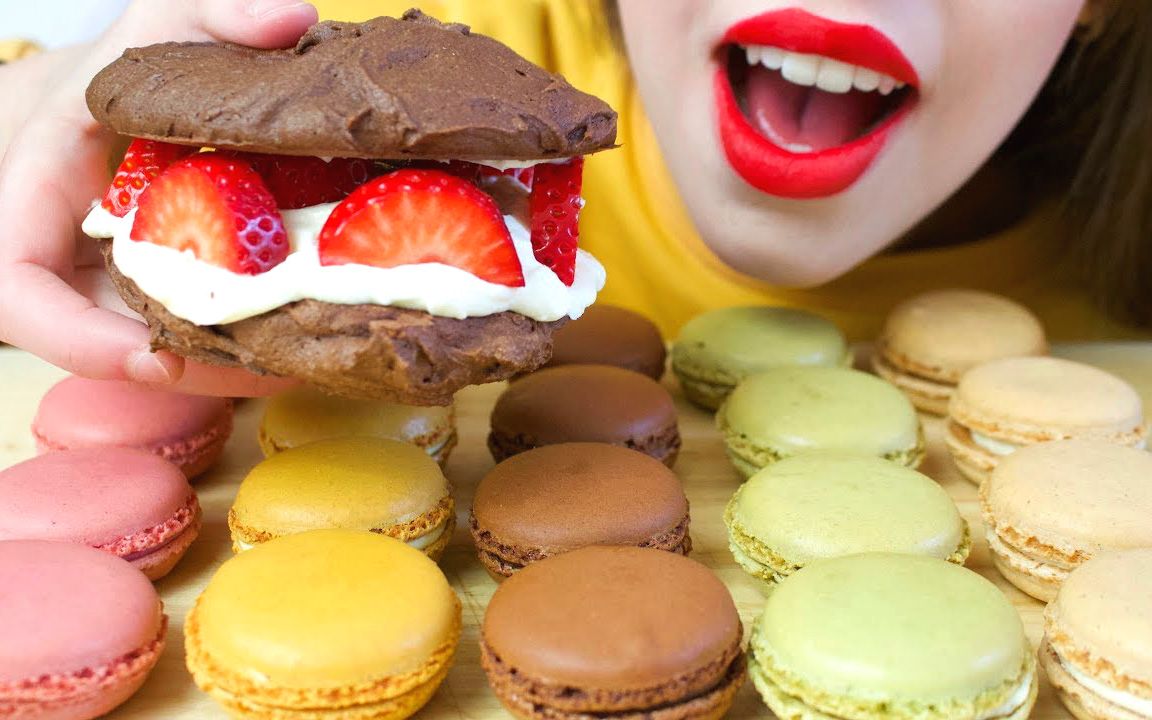 hazelnut crush ☆ 星巴克马卡龙(覆盆子,西番莲,巧克力,开心果