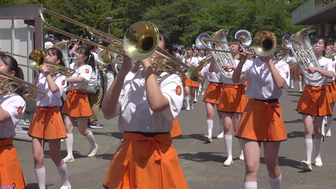 京都橘高校吹奏楽部22 05 08 ブラスエキスポ22 万博記念公園東コースパレード 哔哩哔哩 Bilibili
