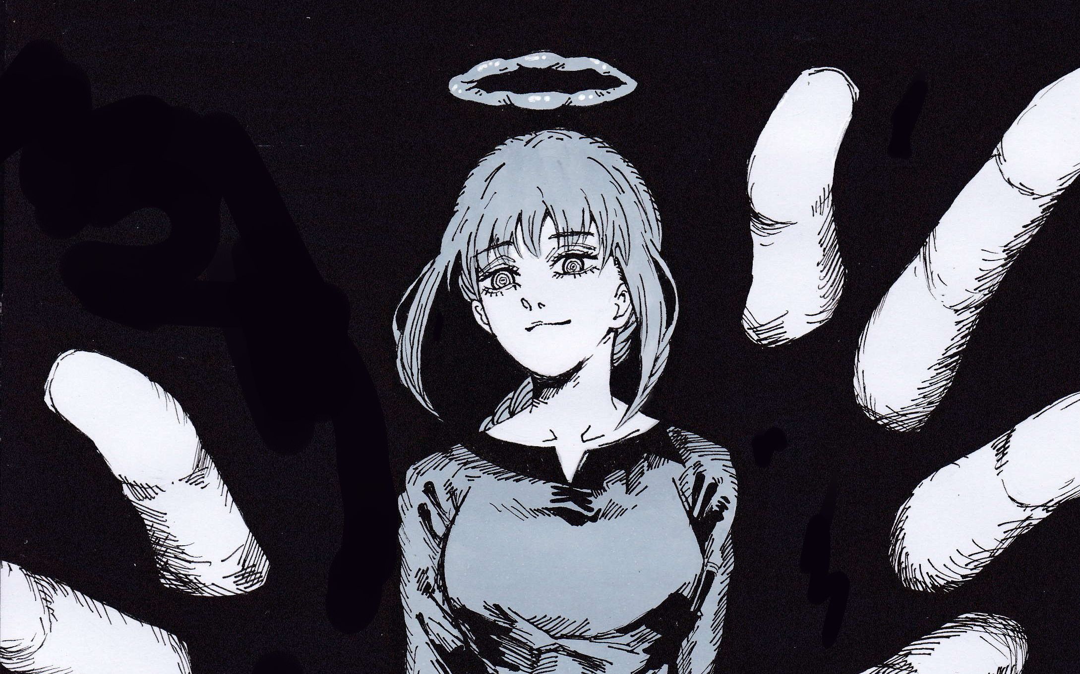 [电锯人]画一下坏女人マキマ,玛奇玛,支配恶魔,过程教程