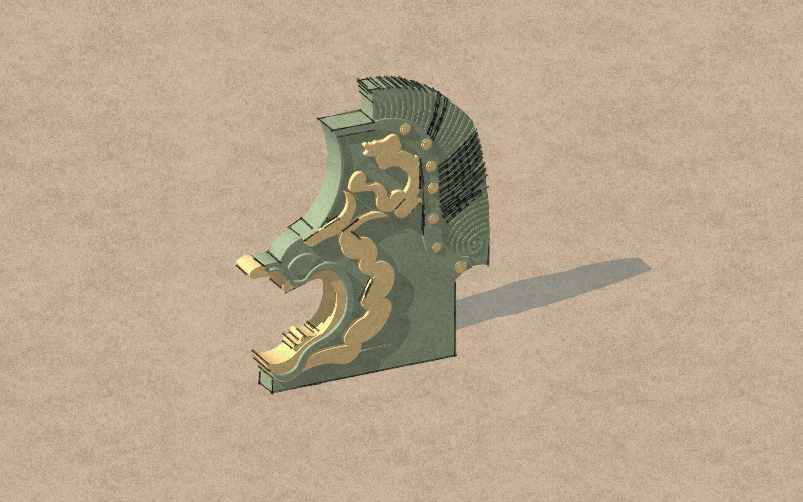 中国古建筑部件一---鸱尾(蚩尾)_哔哩哔哩 (゜-゜)つロ 干杯~-bili