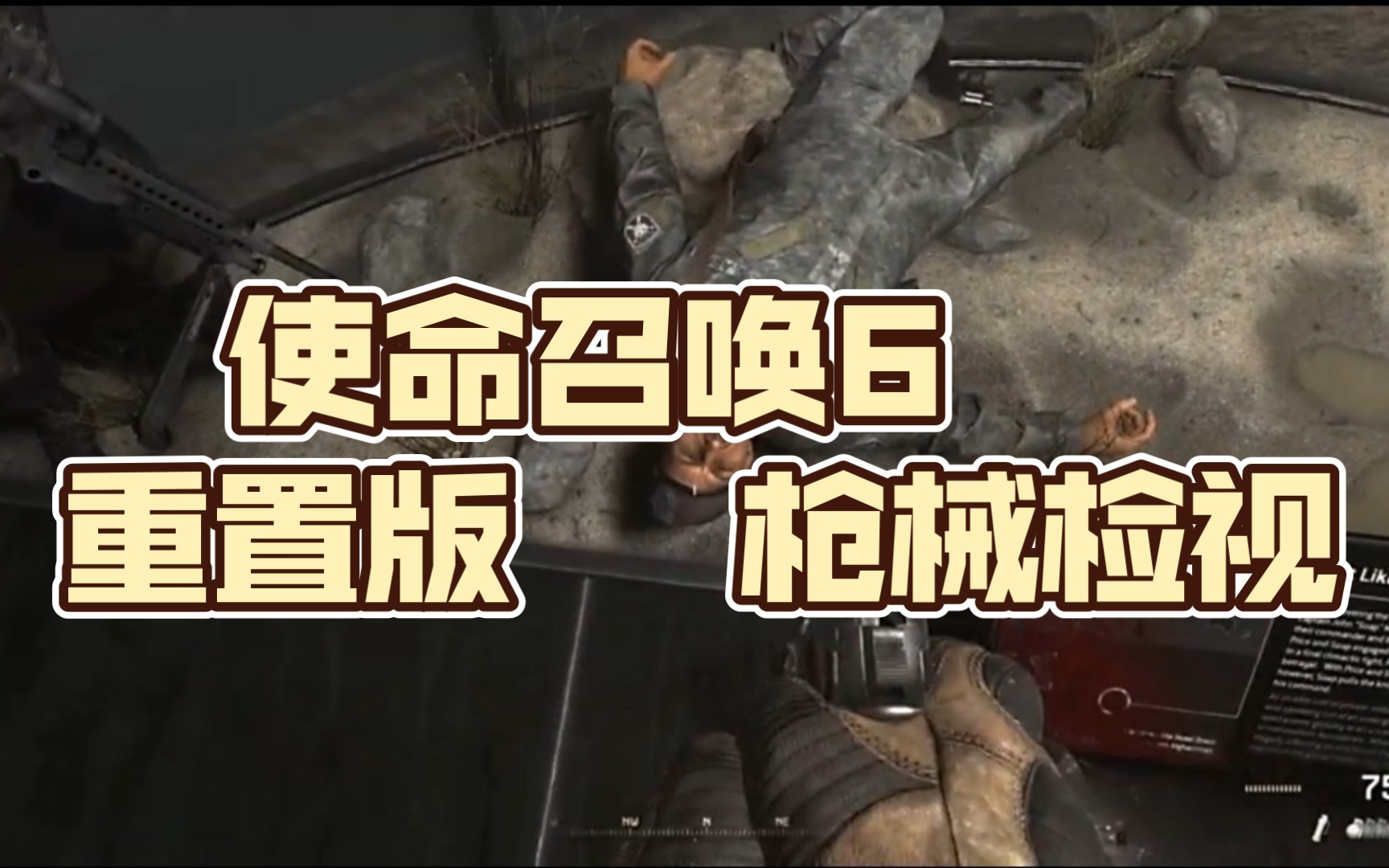 使命召唤6 重置版 枪械检视