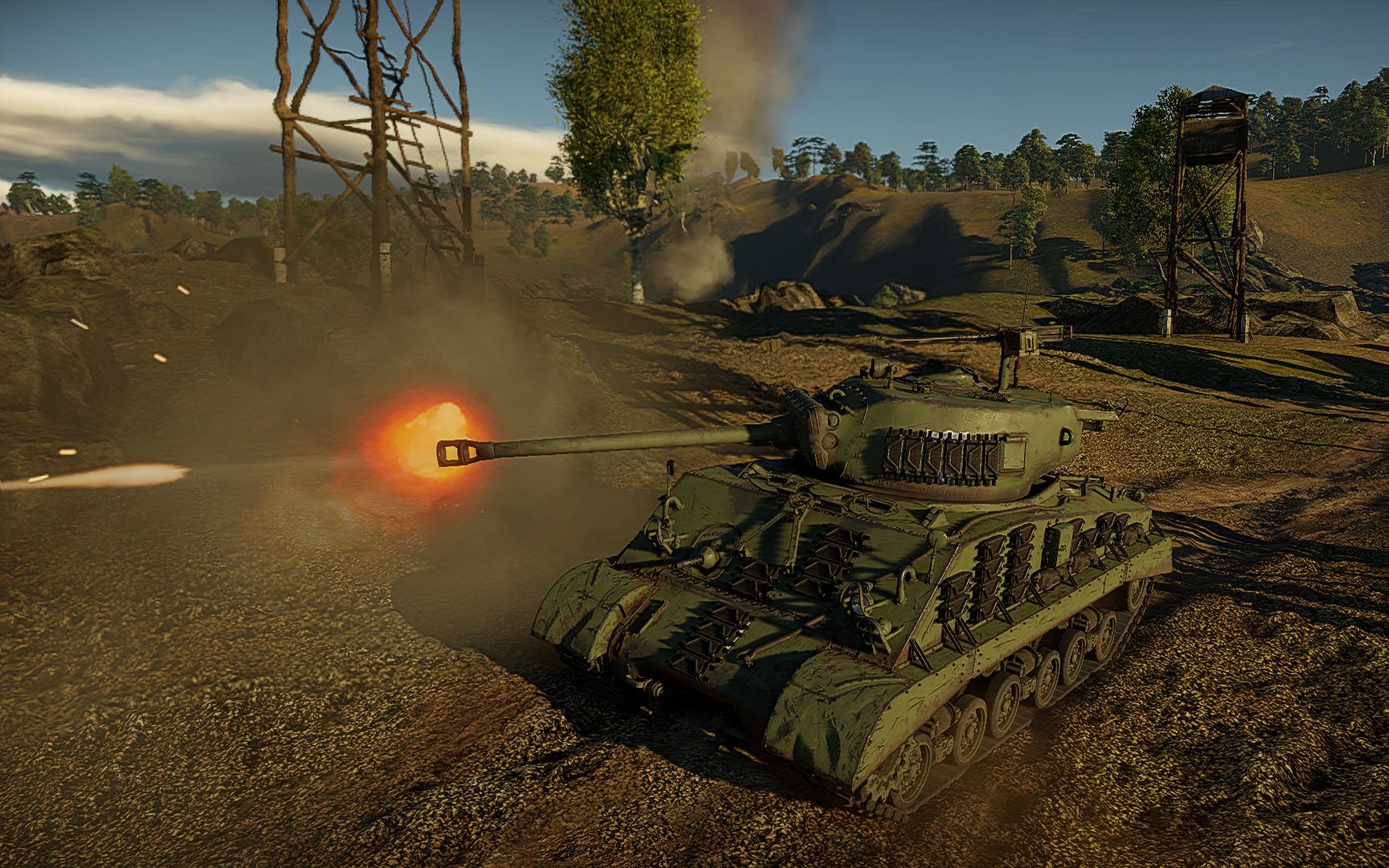 战争雷霆轴心之泪m4a3e8谢尔曼无伤8杀