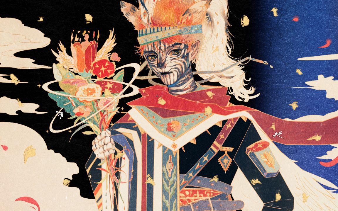 活动作品斑马拟人从线稿到上色