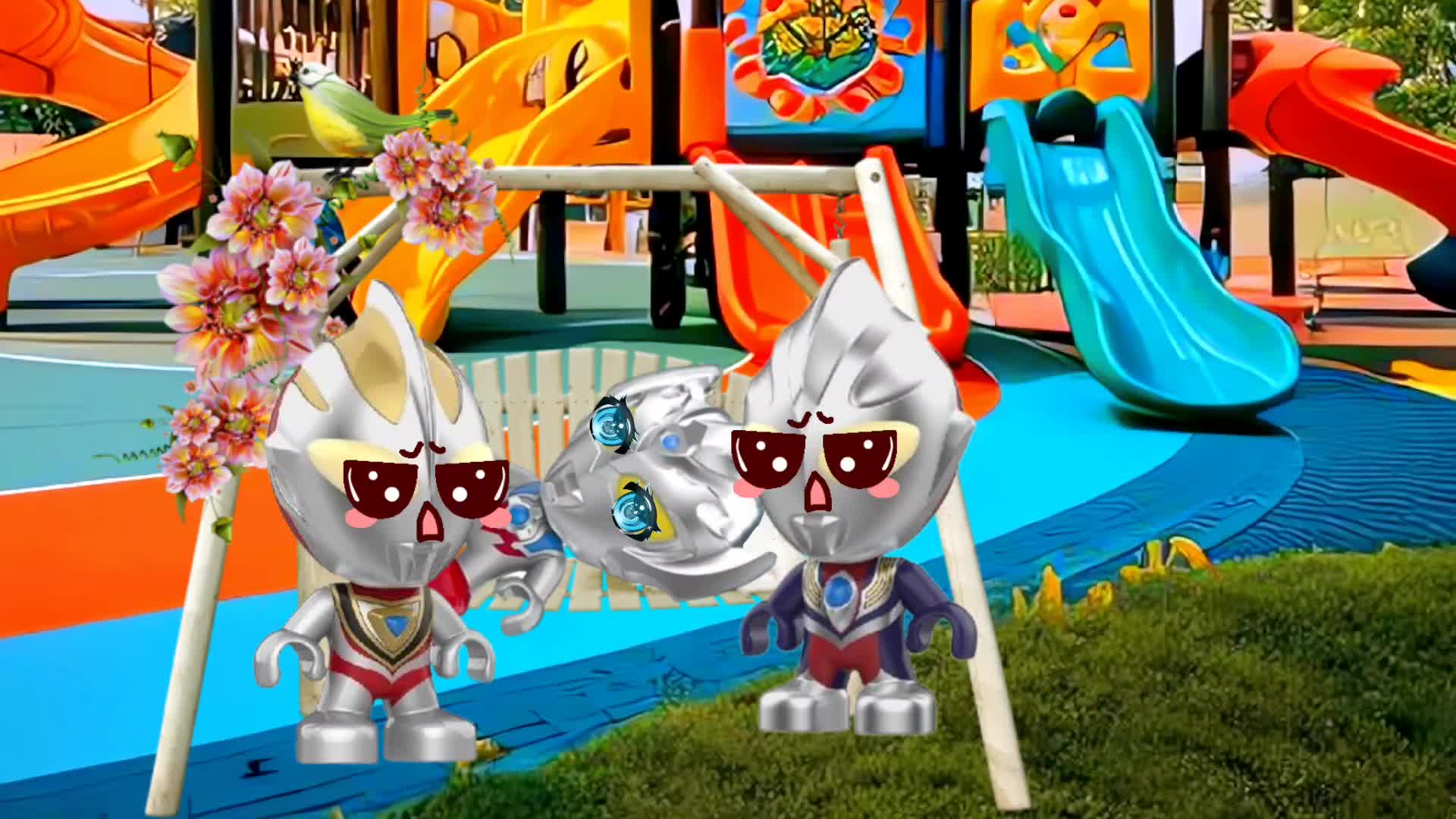 小奥特曼知道了不能霸着玩具不给别人玩