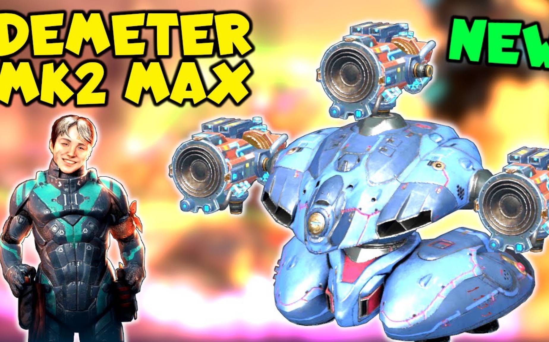 【war robots ad】首发!银币制造机——满绿新机甲demeter攻防一体!