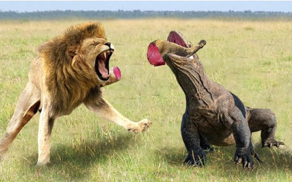 古巨蜥vs袋狮图片