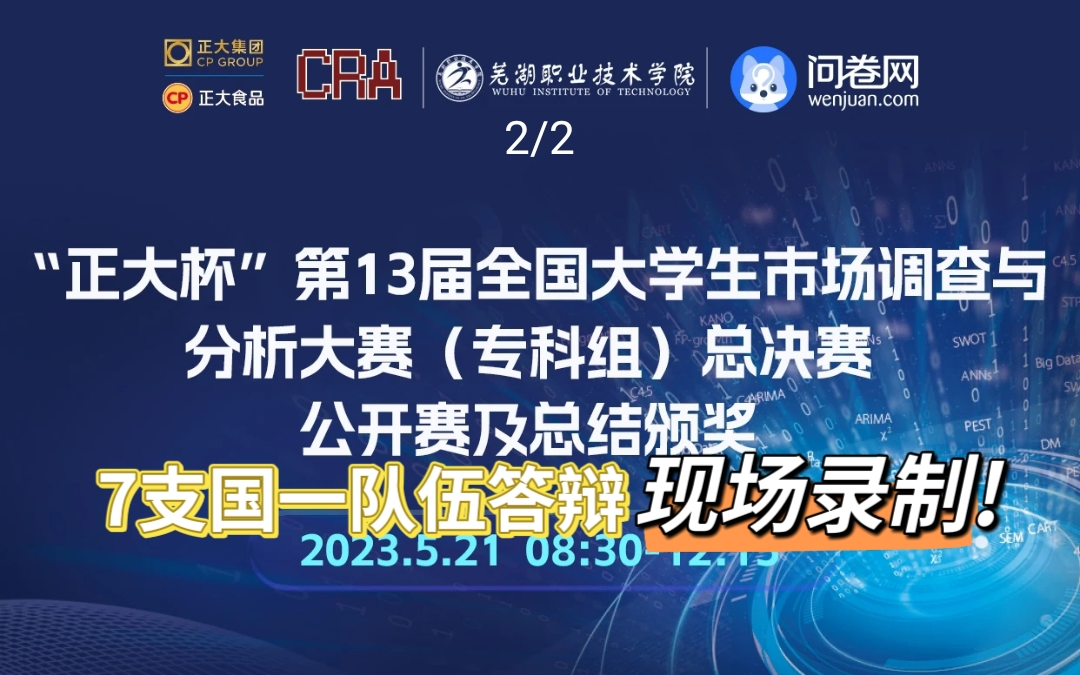 【免费领几万字国奖作品内容】专科组正大杯第十三届全国大学生市场调查与分析大赛国家总决赛哔哩哔哩bilibili