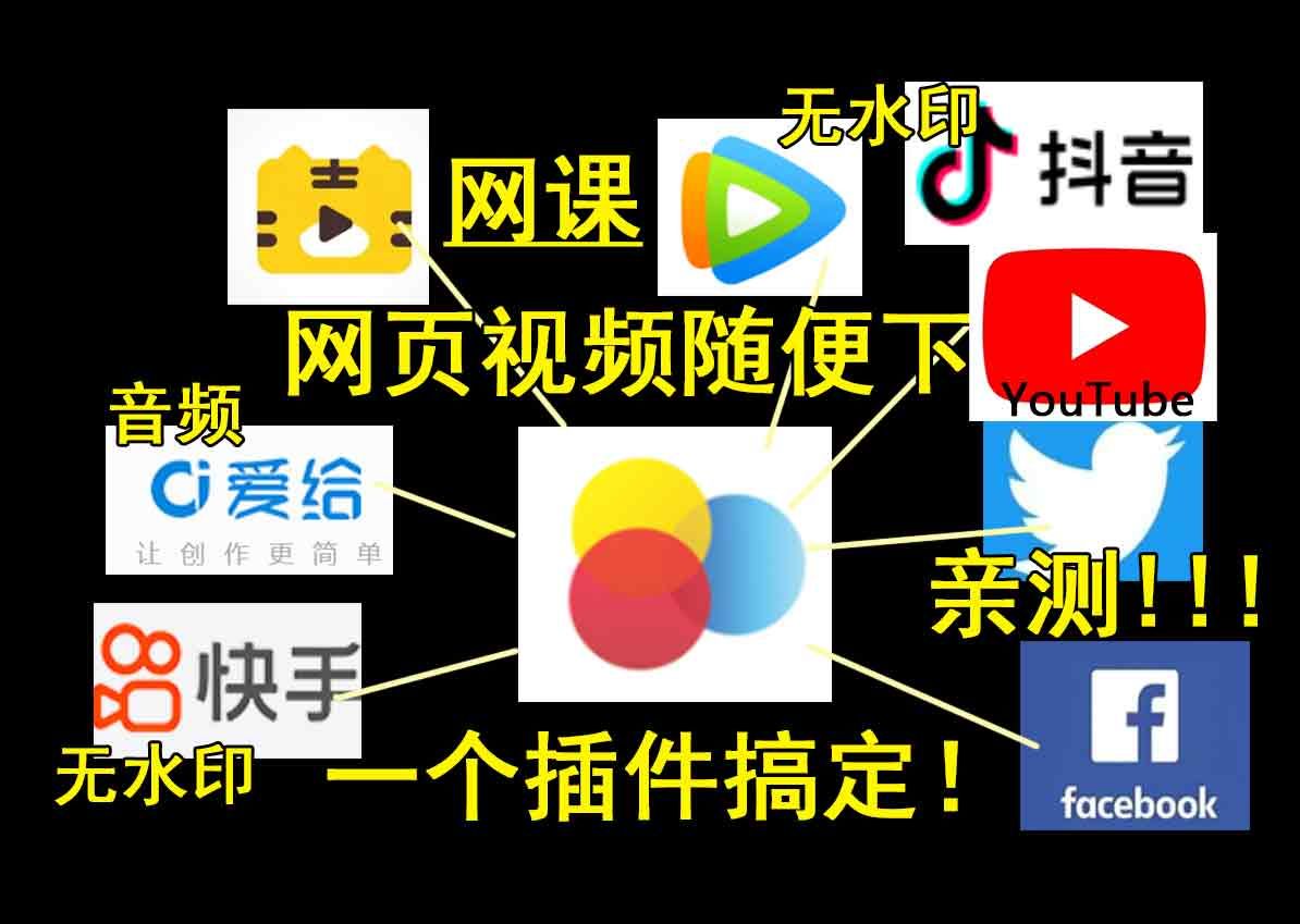 全网页视频下载抓取嗅探一键搞定!网课,抖音下载!!youtube视频下载!怎么下载的网页视频嗅探,视频下载,video downloadhelper虎课网下载哔哩哔...