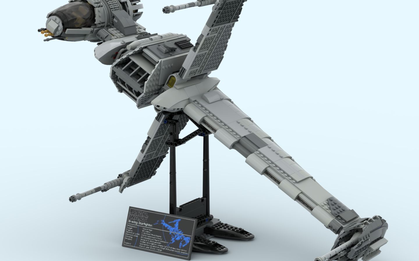 乐高星球大战10277虚拟拼搭过程