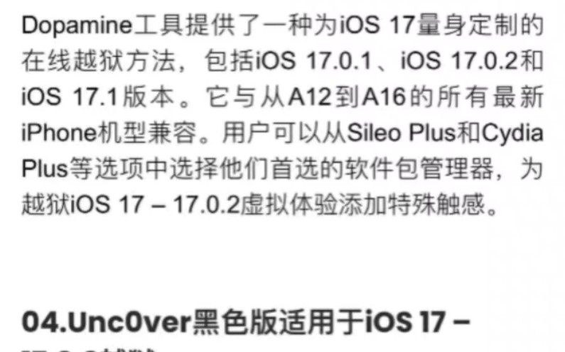 iOS17越狱工具出来了!哔哩哔哩bilibili