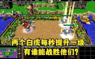 Download Video: 《魔兽争霸3》，两个白虎每秒升一级，有谁能战胜他们？