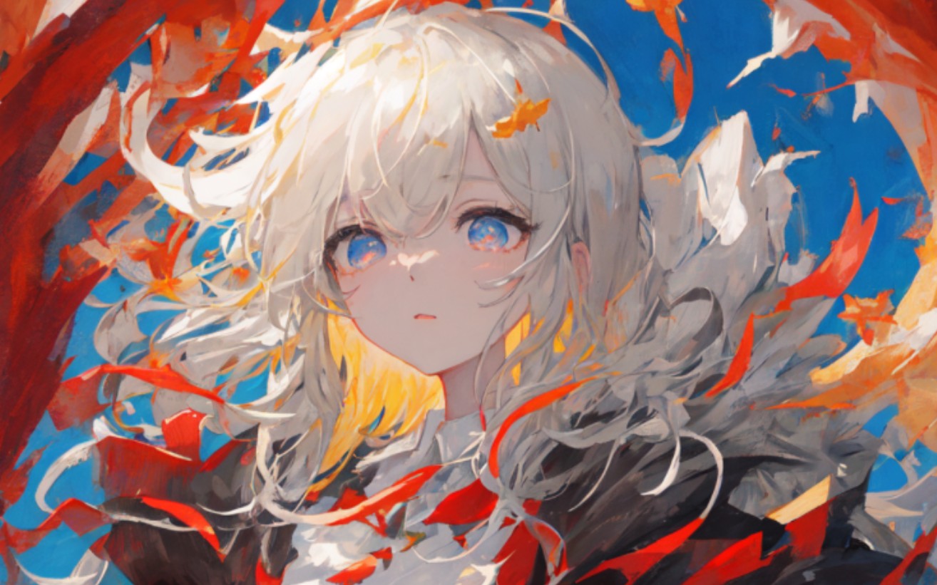 【ai绘图】灰发少女