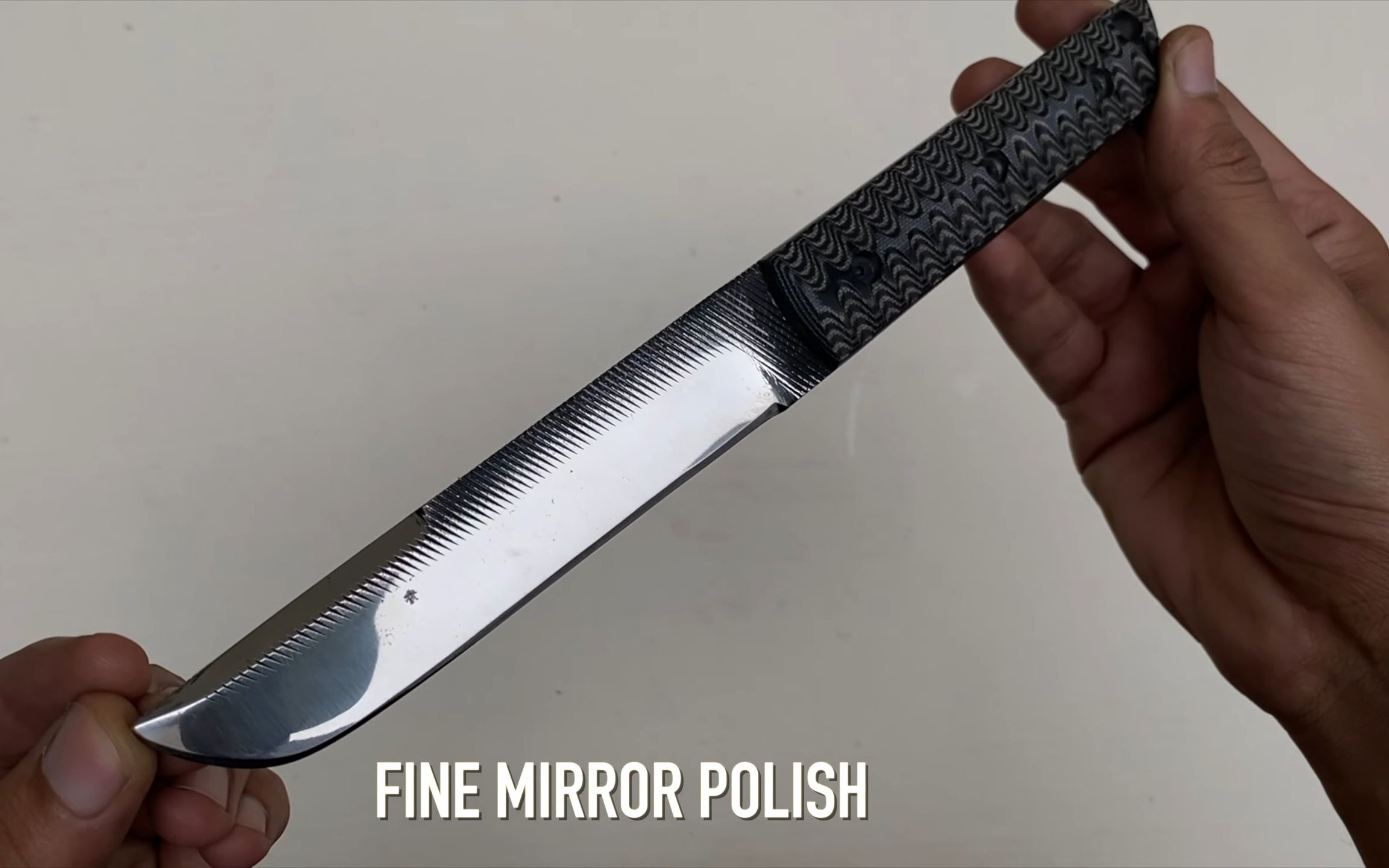 锻刀-手工刀具锻造 - 生锈的铁锉变成现代的日本短刀