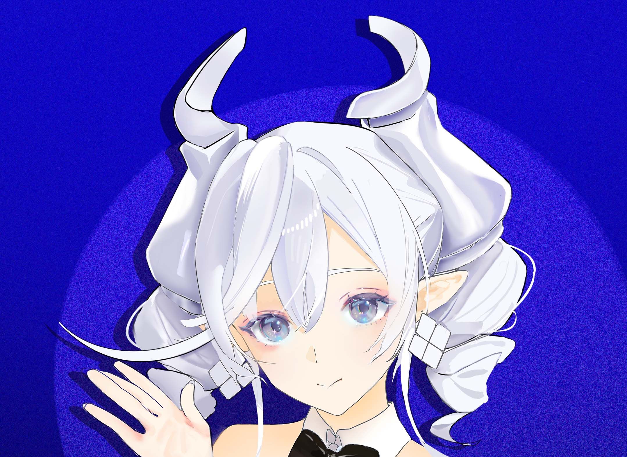白银姬绘画过程