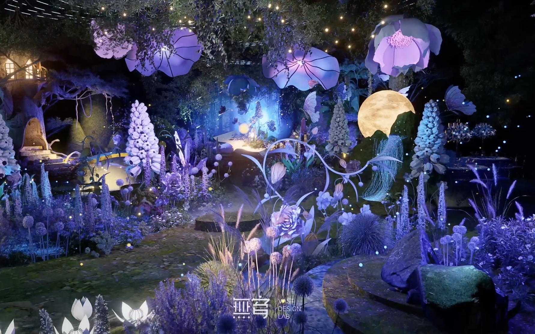 3Ds Max + D5 Render |仲夏夜之梦 奇幻森系 婚礼场景哔哩哔哩bilibili