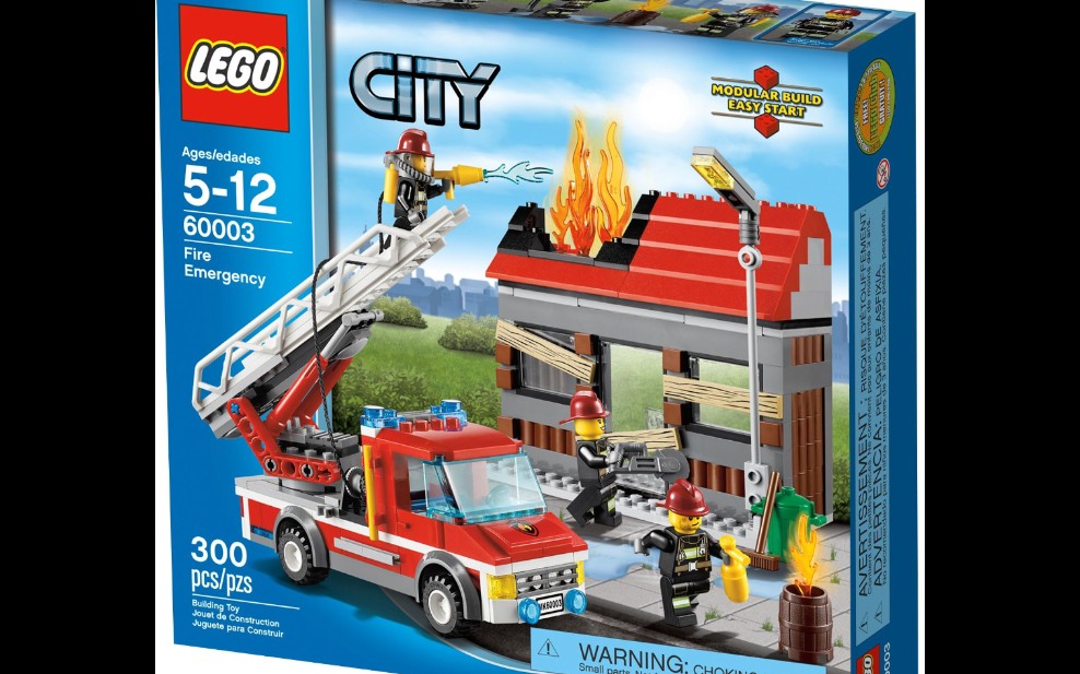 乐高 城市 60003 火警救援 速组评测_哔哩哔哩_bilibili