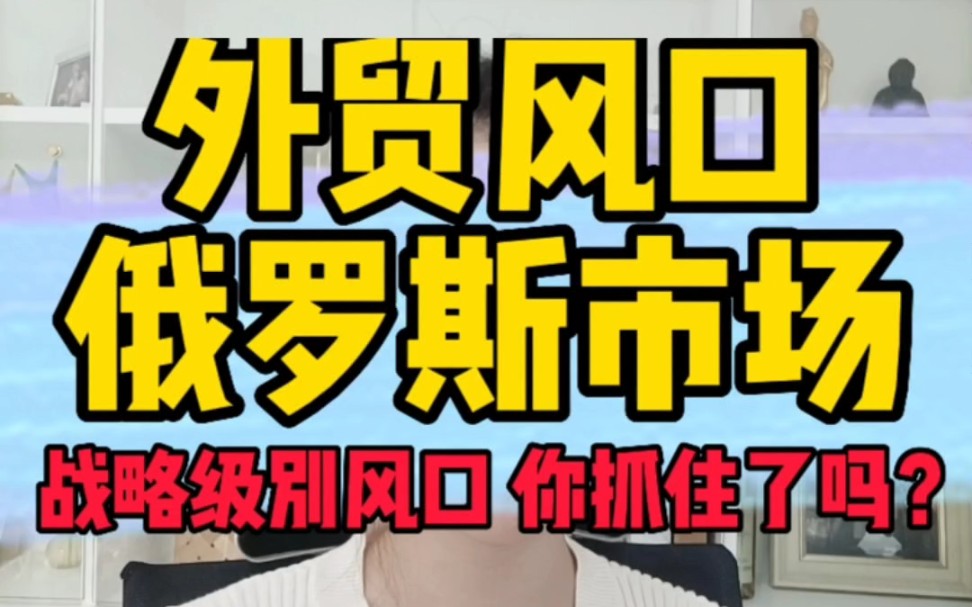 外贸风口,俄罗斯市场战略级风口,俄罗斯市场急缺什么产品?为你一一解答!#跨境电商 #俄罗斯 #ozon #电商创业 #选品哔哩哔哩bilibili