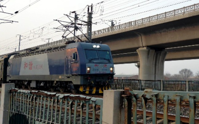 【随拍津山线】京局邯段hxd3c-0391牵引客车k2287(昆明-长春)次通过