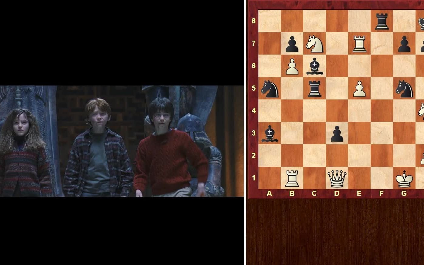 [图]哈利波特与魔法石--真实棋局 by Jeremy Silman v 隐藏剧情 Harry Potter & Wizard's Chess