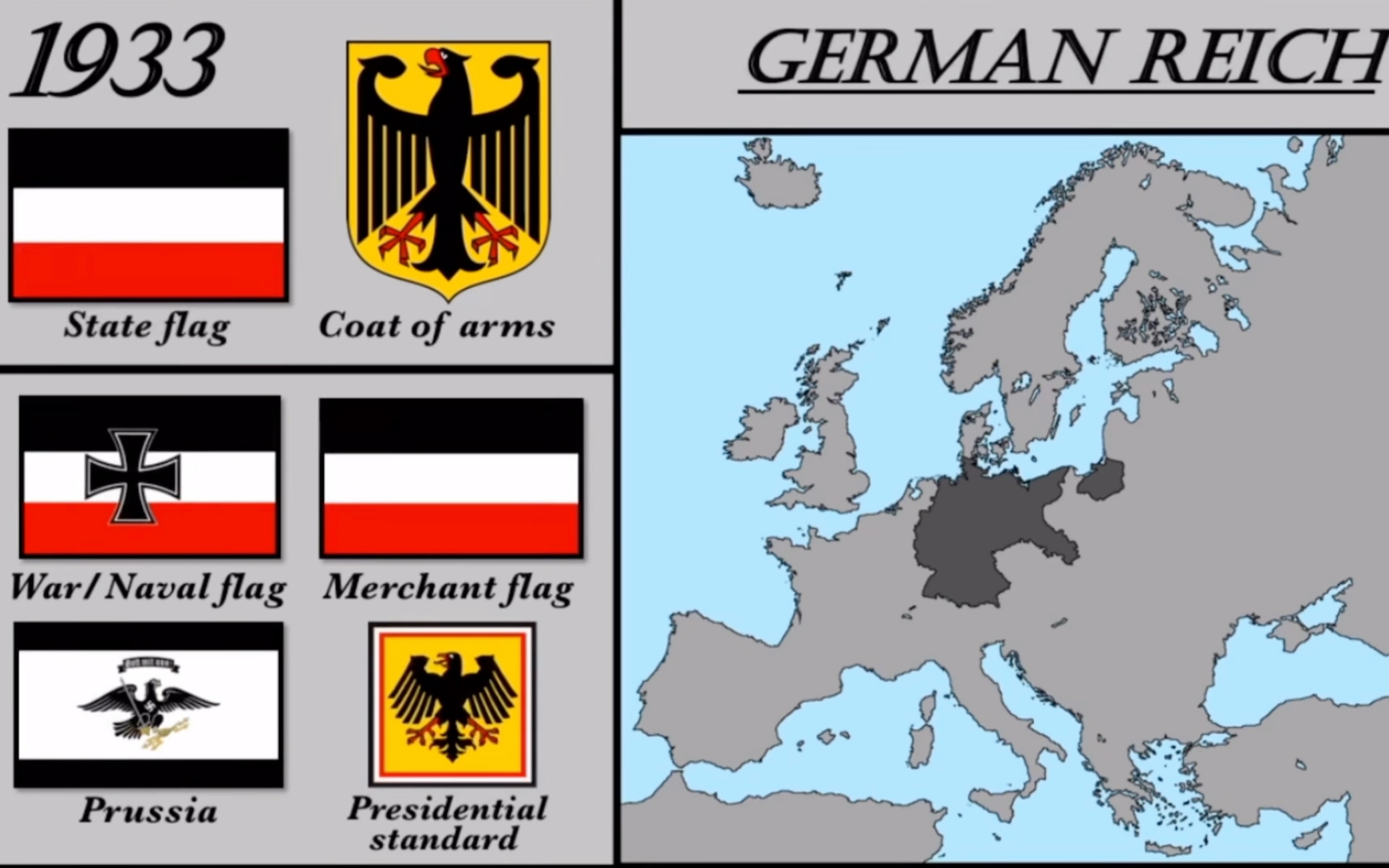 普鲁士/德意志 国旗变化与版图变迁史(1701～2019)