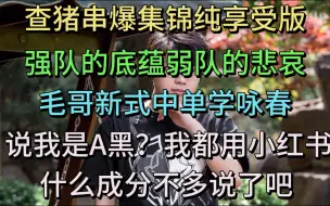 Télécharger la video: 查猪串爆集锦纯享受，强队的底蕴弱队的悲哀，毛哥新式中单学咏春。说我是A黑？我都用小红书了什么成分不用多说了吧。