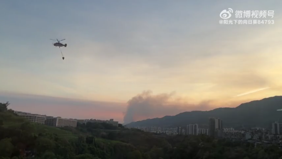 【境内外视角】【跟进报道】重庆北碚区虎头山山火救援汇集哔哩哔哩bilibili