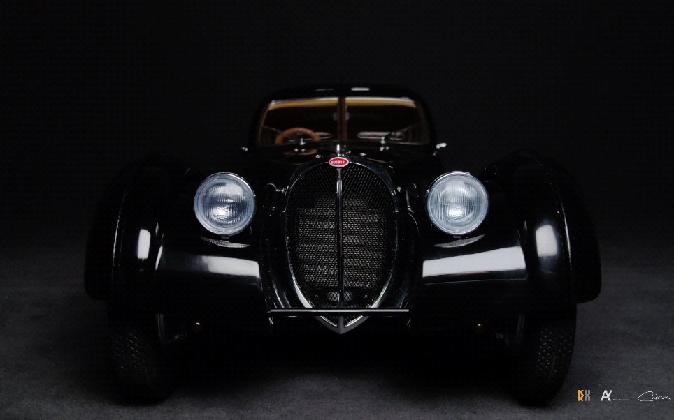 拍车模——autoart布加迪57sc大西洋1:18_哔哩哔哩_bilibili