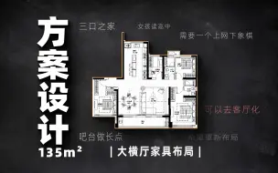 Télécharger la video: | 思路拆解 | 135m² ;大横厅家具布局