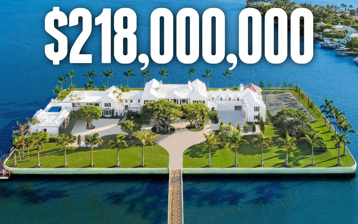 [图]在私人岛屿上游览价值2.18亿美元的佛罗里达豪宅 a $218,000,000 Florida Mega Mansion on a Private Island