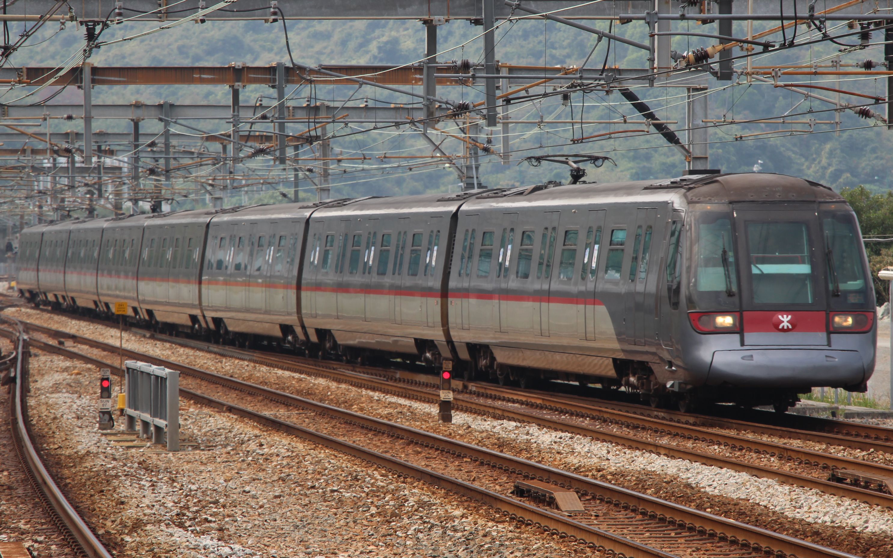 港鐵東涌線奧運—東涌區間車窗展望