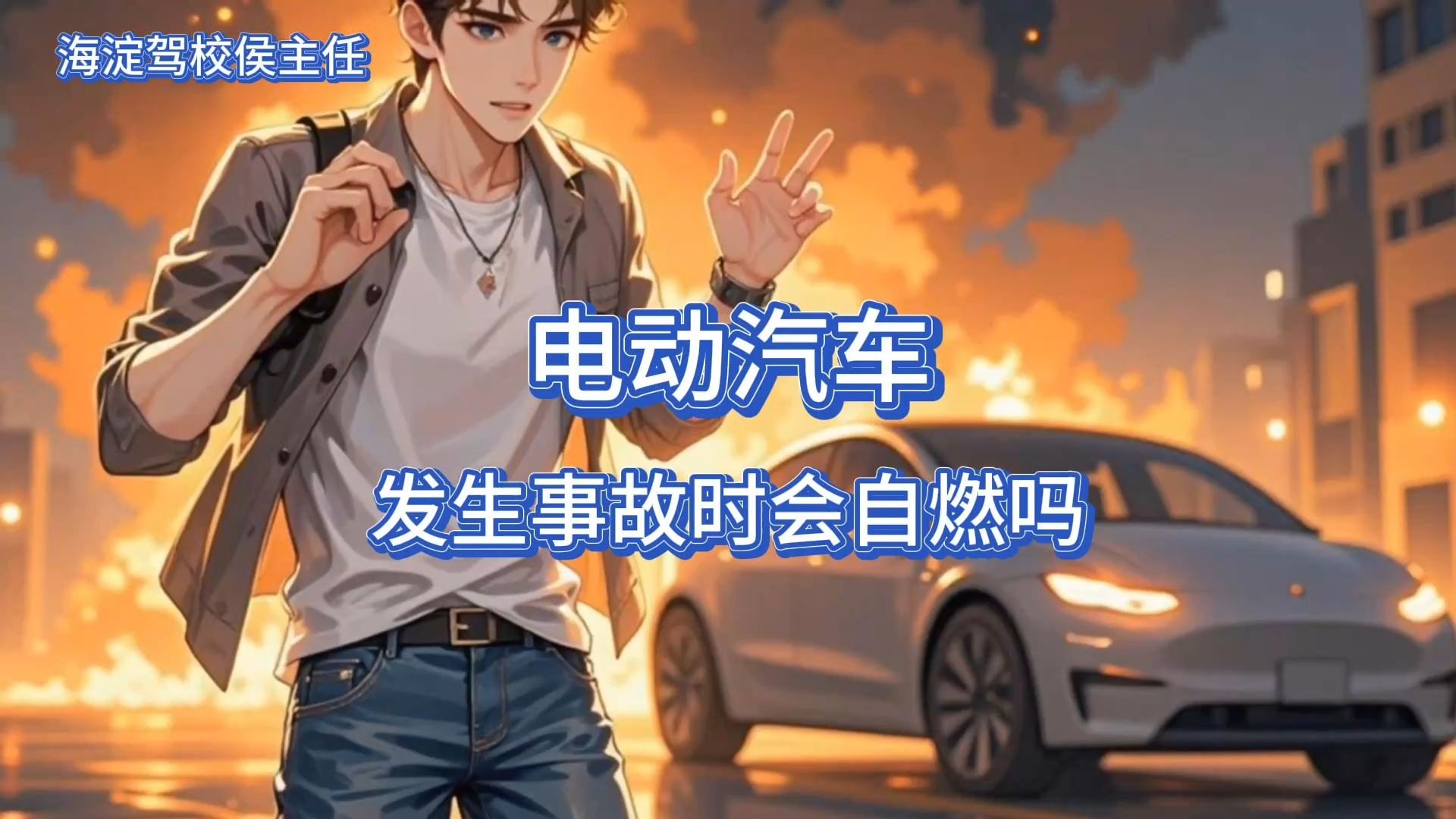 侯主任唠车：电动汽车发生事故时会自燃吗？